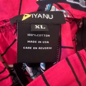 XL D’iyanu full length skirt stretch waist great African print